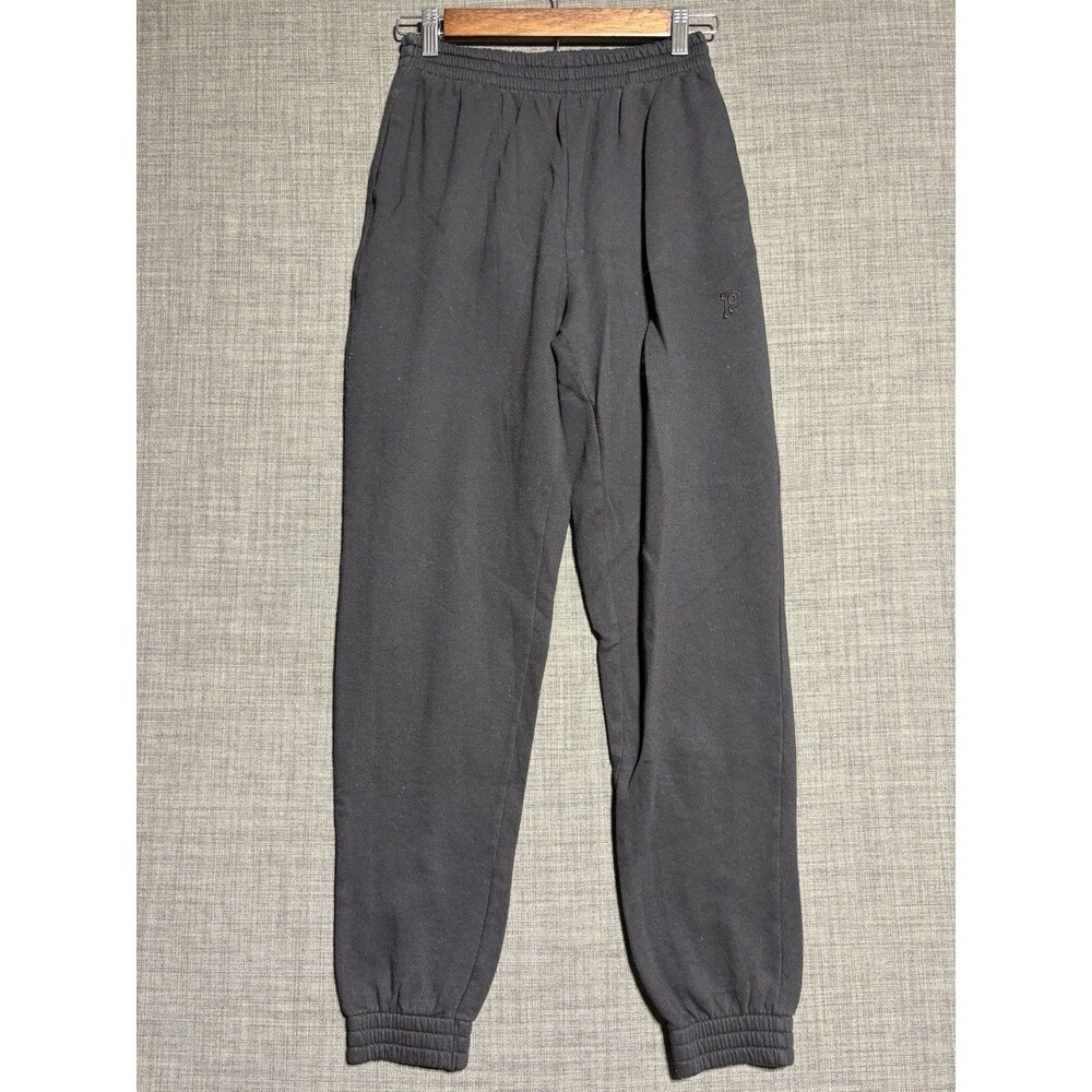 Womens PINK Victoria's Secret Comfort Casual Sweatpants Size XS Black Joggers